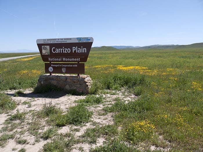 Entering Carrizo Plain National Monument